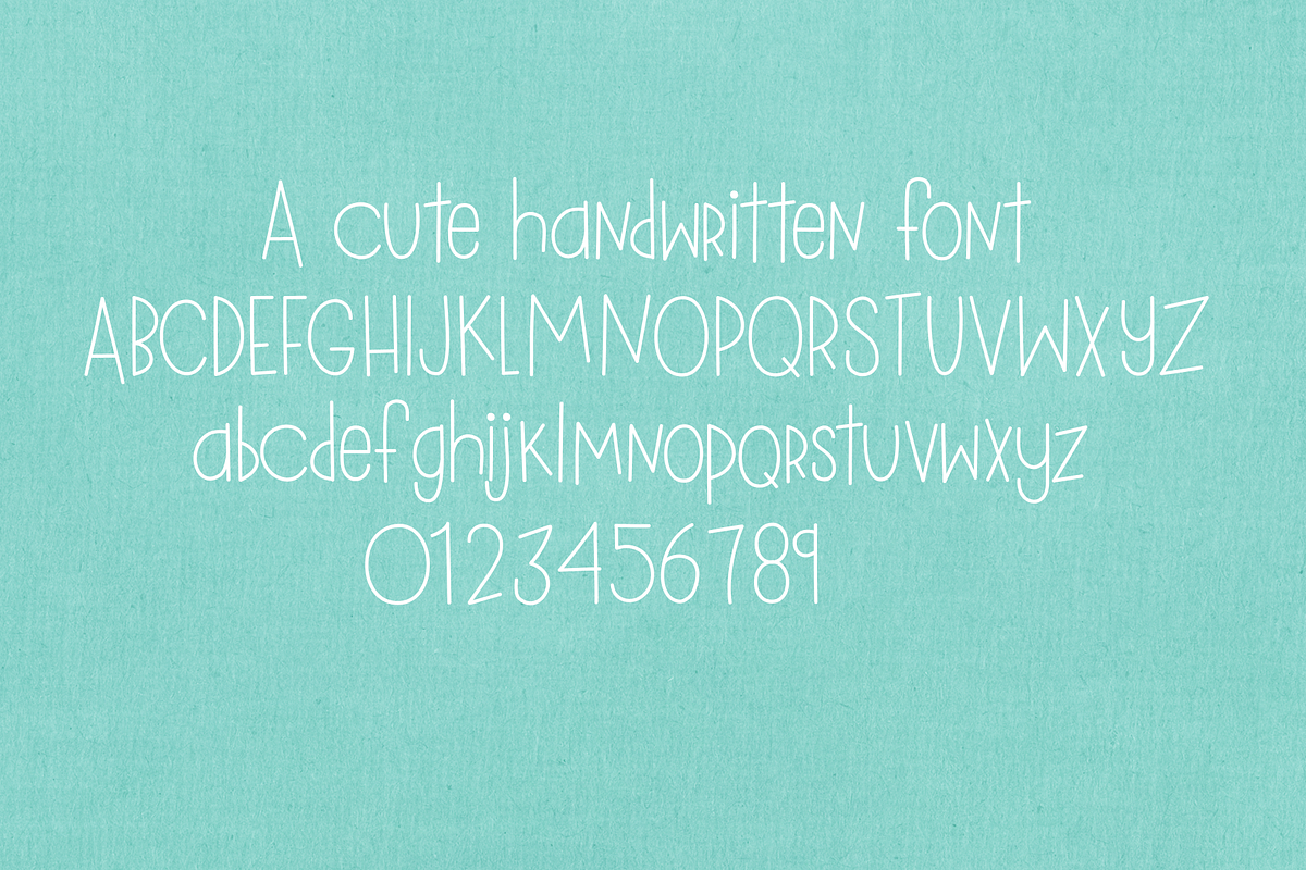 Awesome Sauce Cute Handwritten Font, a Sans Serif Font by Miss Kate (Photo 3 of 4)