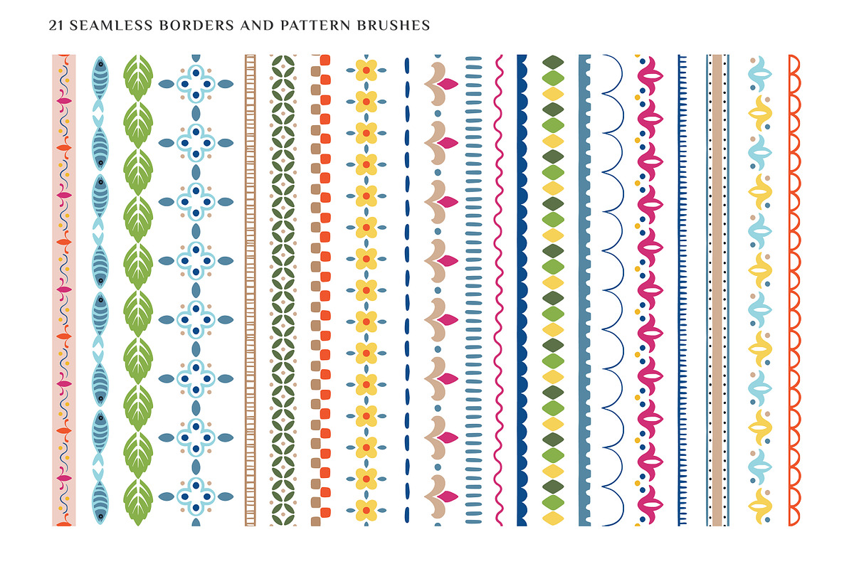 Sun and Sea. Vector Summer Patterns, a Pattern Graphic by Molly art (Photo 16 of 21)