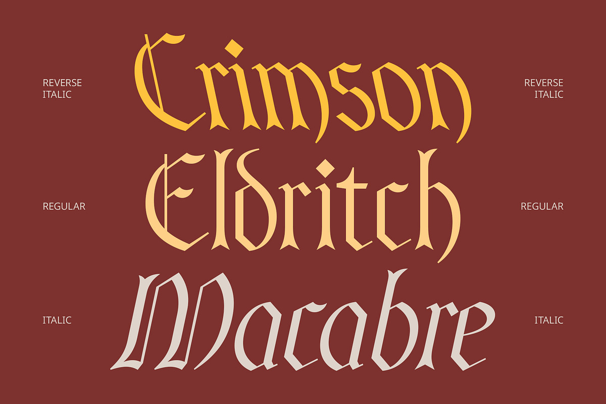 CS Aristide – Blackletter Font, a Blackletter Font by Craft Supply Co. (Photo 5 of 8)