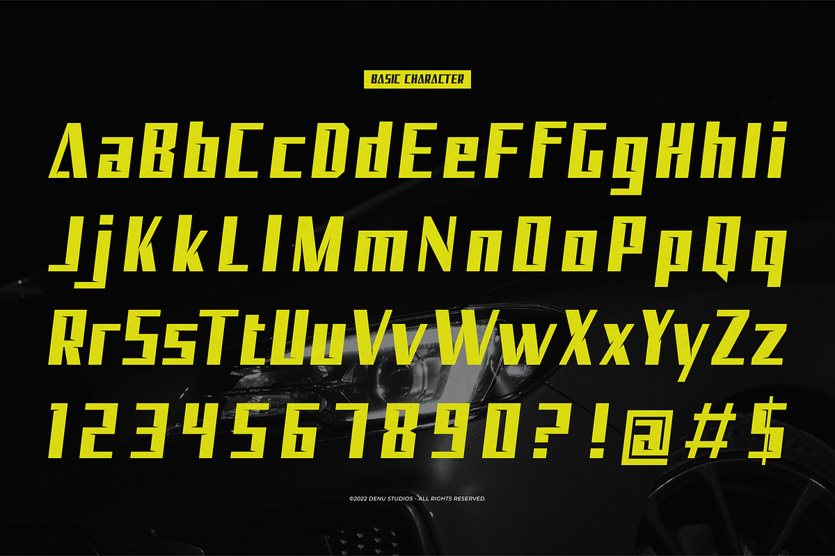 Code Rider | Bold Racing Font, a Font by Denustudios (Photo 10 of 12)