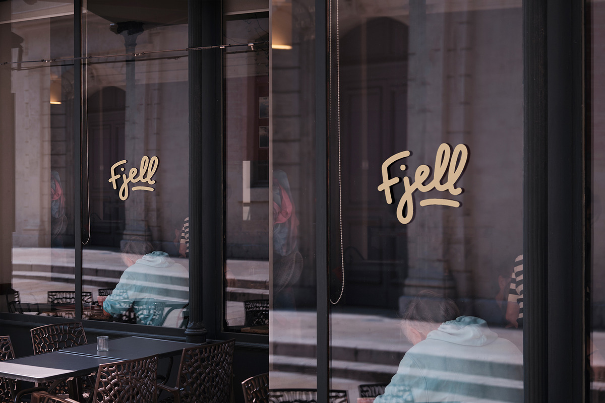 Café Window Sign Mockup, an Advertising Mockup by Sander Evers (Photo 3 of 3)