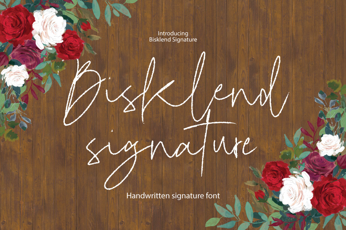 Bisklend - Pencil Signature, a Handwritten Font by executypeStudio (Photo 1 of 10)