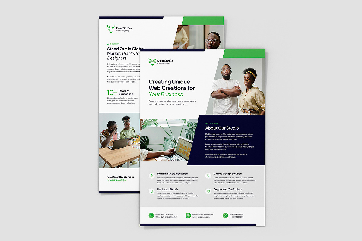 Web Studio Corporate Flyer Template, a Flyer Template by artbart (Photo 3 of 10)