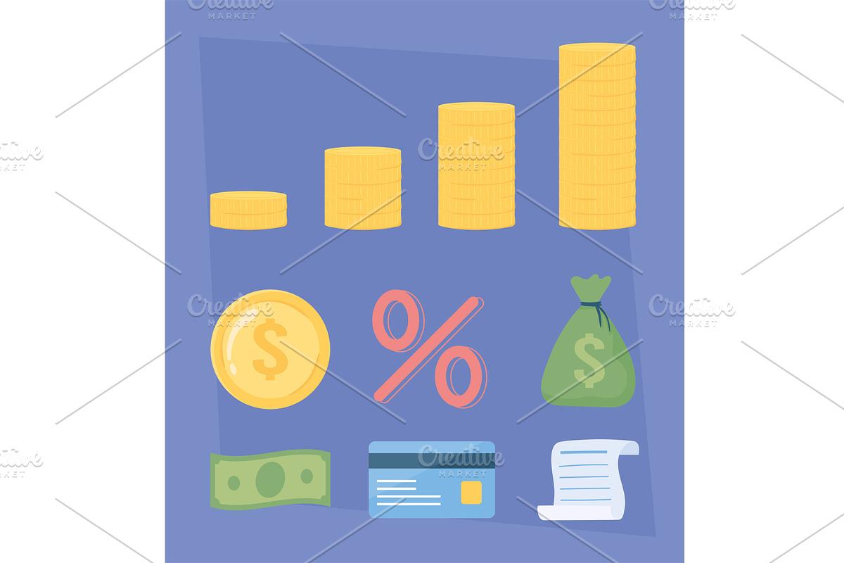 money interest discount, a Finance Illustration by studiogstock