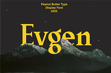 Evgen | Beauty and Strong Serif Font