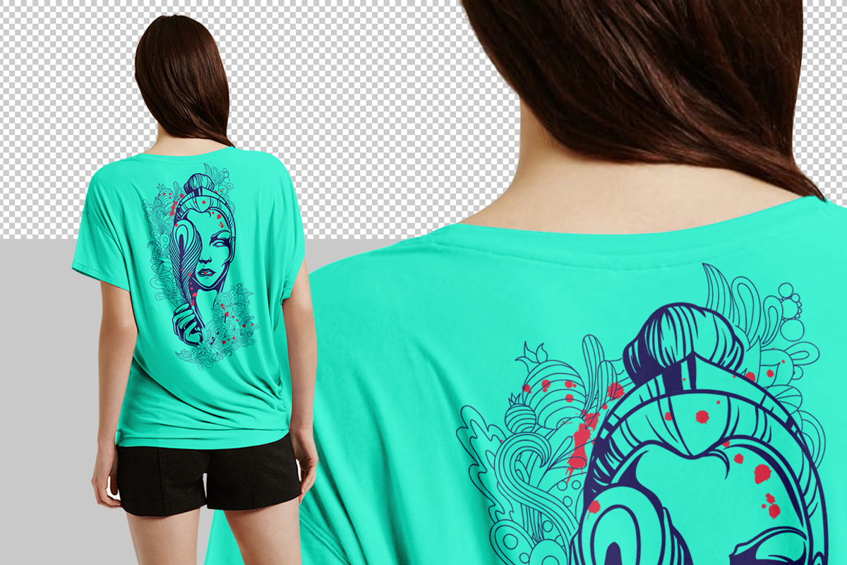 Women T-shirt Mock-up, a Shirt Mockup by Mock-up Store (Photo 4 of 7)
