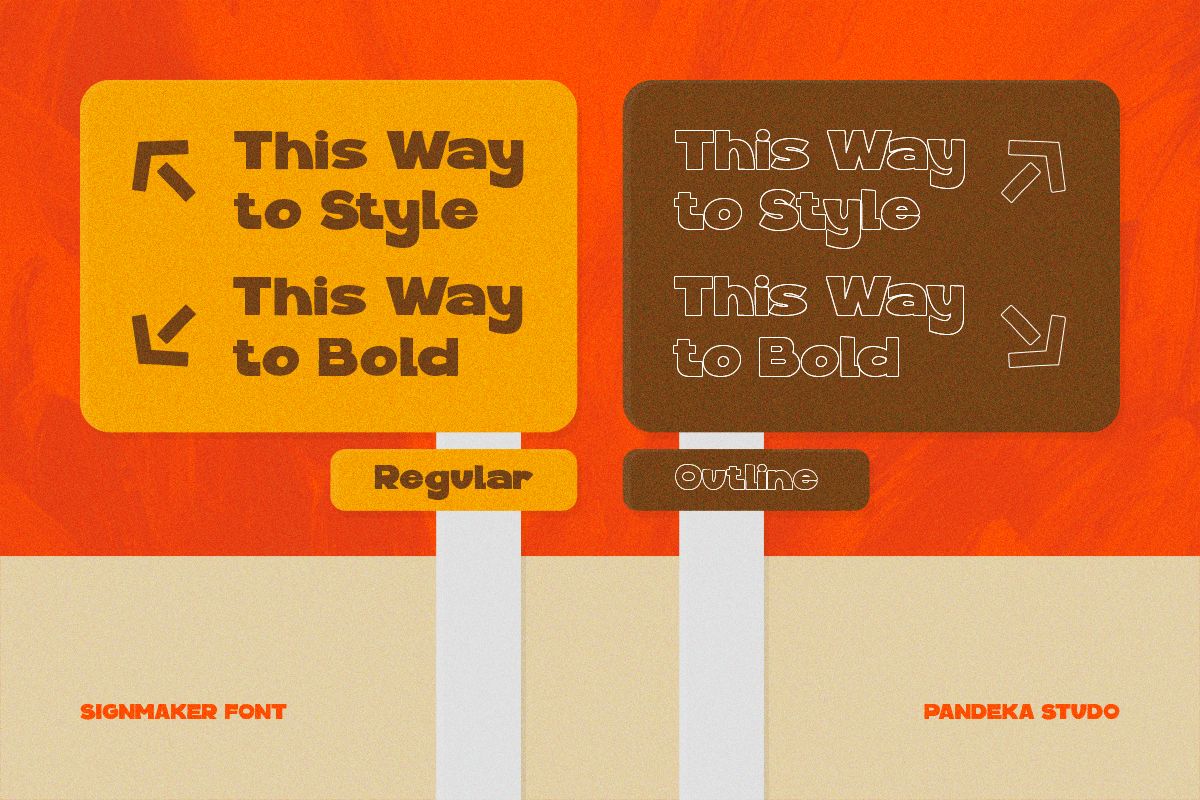 Signmaker - Bold Handwritten Display, a Handwritten Font by Pandeka Studio (Photo 2 of 9)