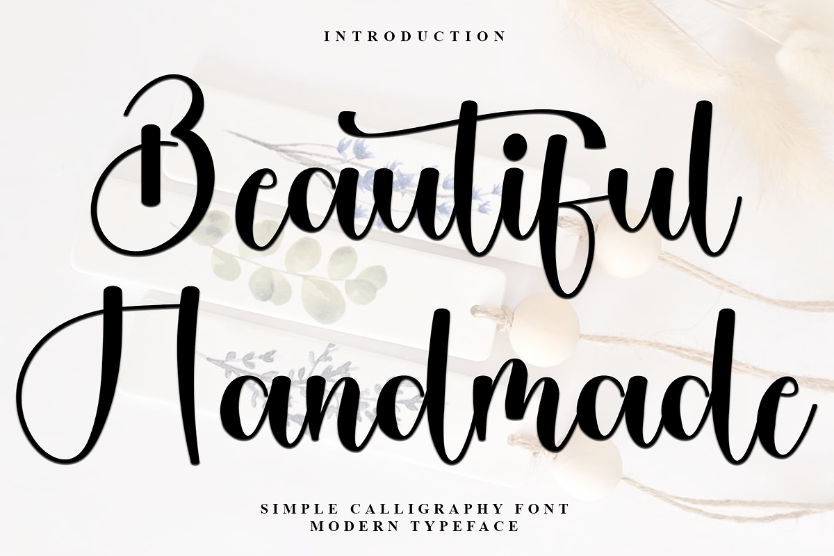 Beautiful Handmade, a Handwritten Font by InermediaSTUDIO (Photo 1 of 9)