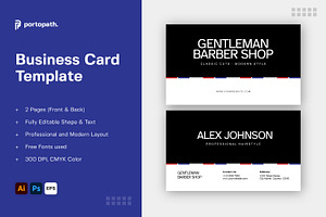 Business Card Template, a Business Card Template by Portocraft