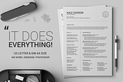 Clean Resume CV - Hudson, a Resume Template by SNIPESCIENTIST (Thumbnail 1 of 3)