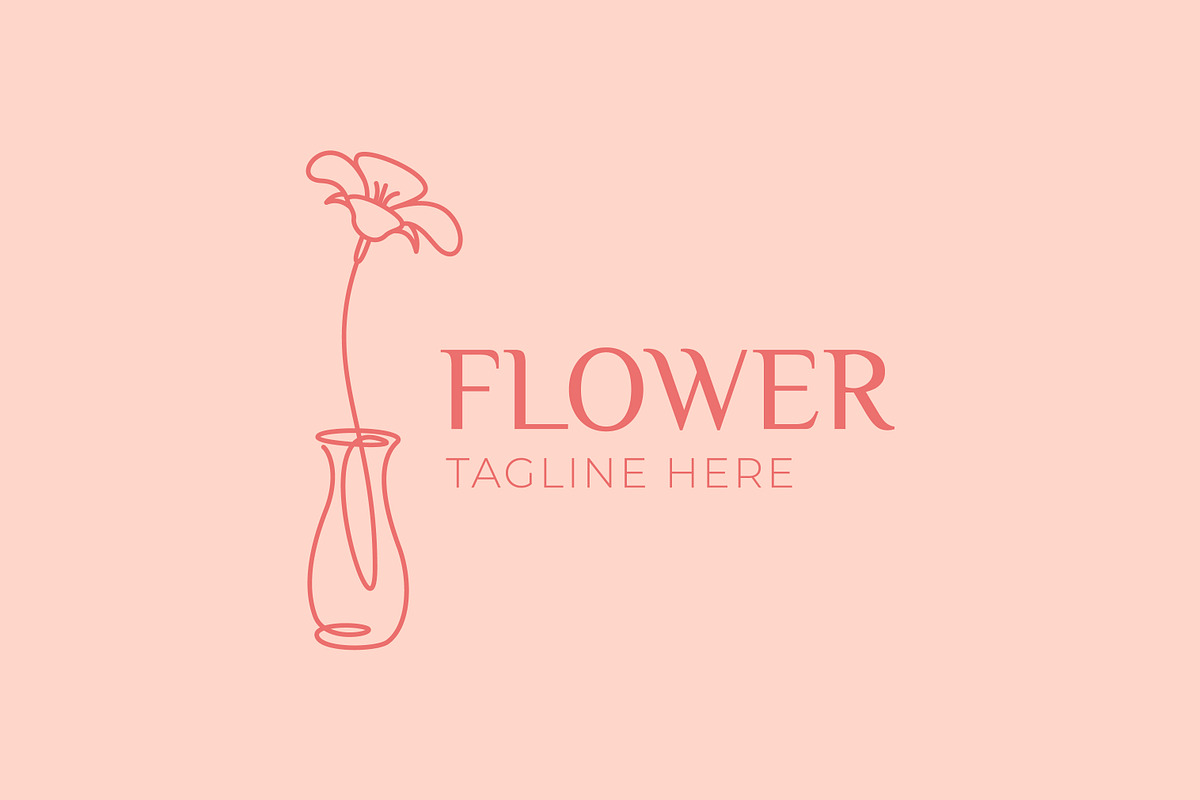 Flower Vase Continuous Line Logo, a Branding & Logo Template by Signatoro (Photo 3 of 3)