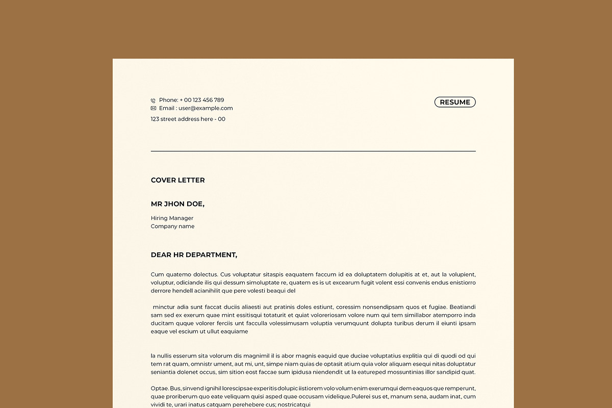 Resume CV Layout, a Resume Template by MightyDesign (Photo 4 of 8)