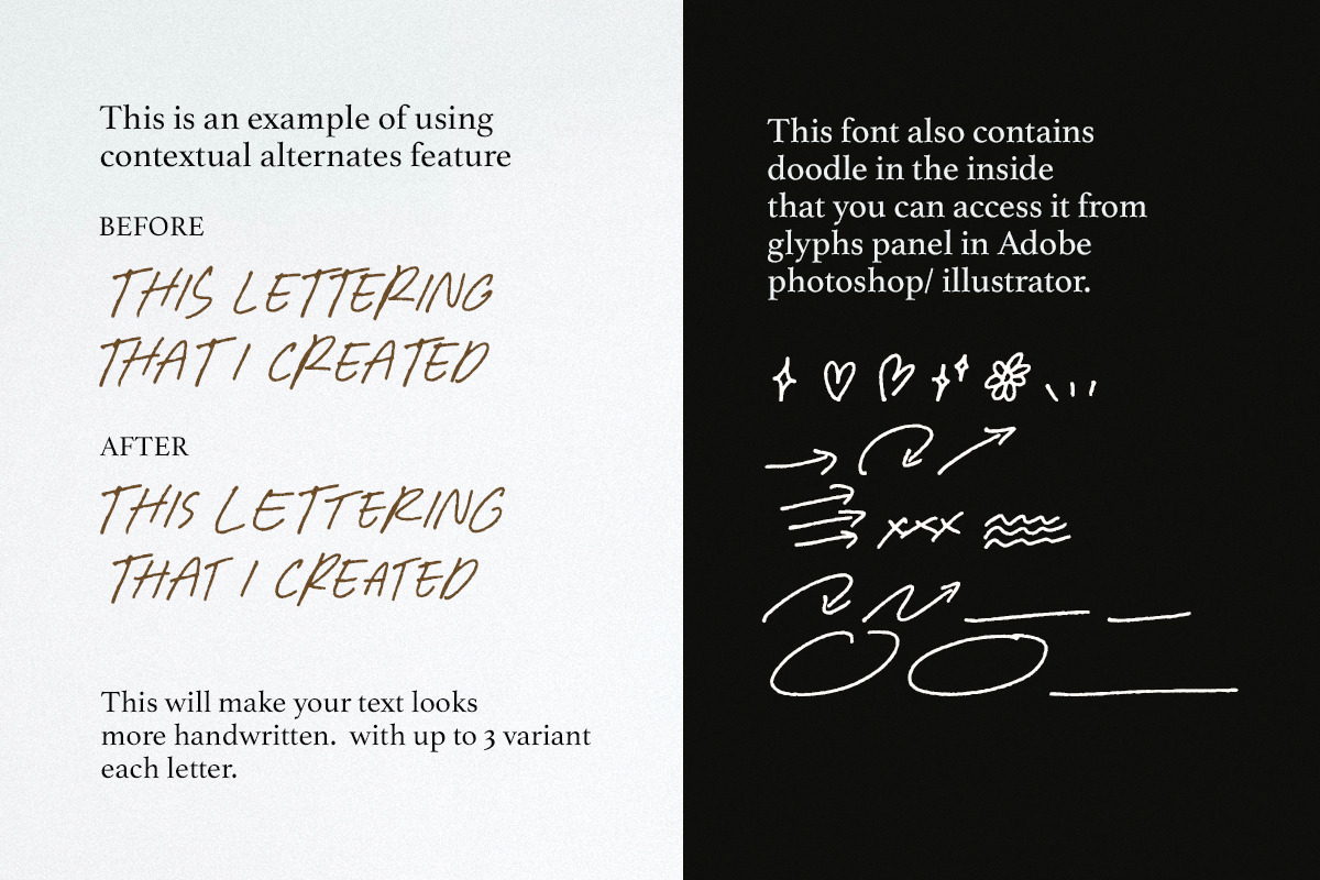 Fresh Concept - All Caps Handwritten, a Handwritten Font by Sarid Ezra (Photo 7 of 10)