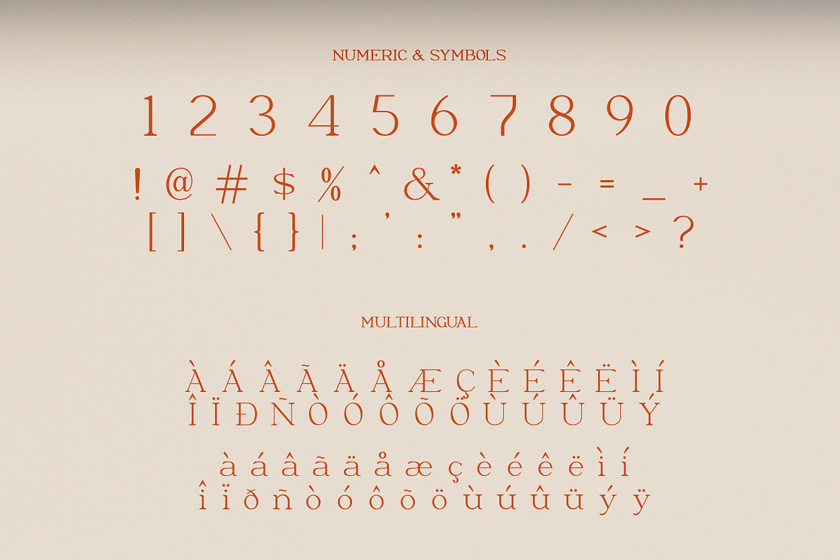 Moeda Luxury Serif Font, a Serif Font by Creavora (Photo 4 of 15)