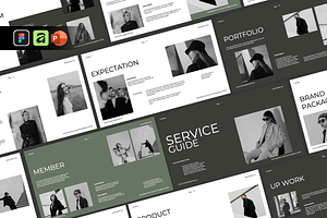Service Guide Presentation Template, a Presentation Template by Spesifikstd
