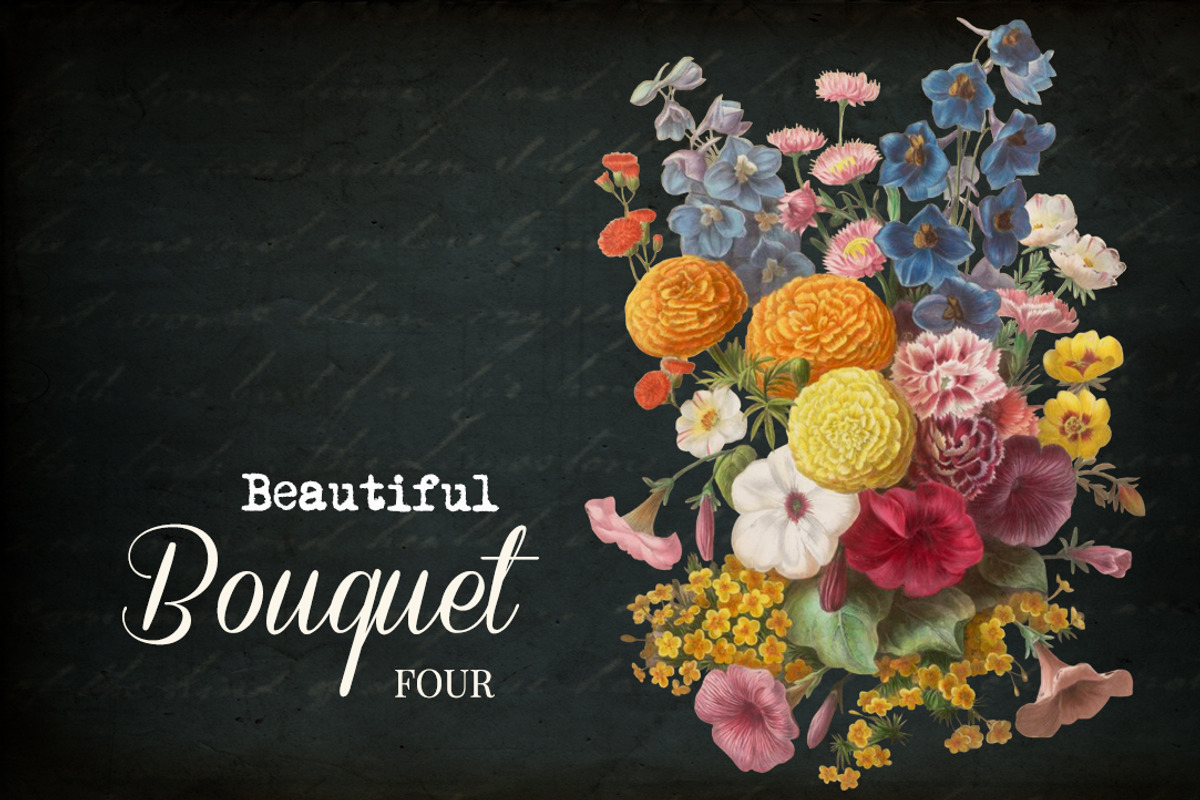 Vintage Bouquet  Image 4, a Graphic by Digital Vintage (Photo 2 of 2)