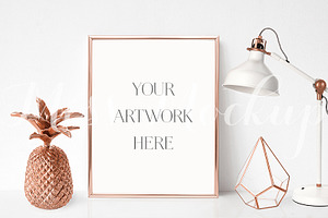 Rose Gold Frame Mockup 2