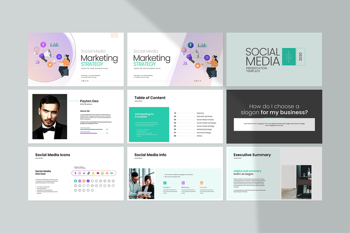 Digital Marketing Strategy, a Presentation Template by creathrivestudio (Photo 7 of 23)