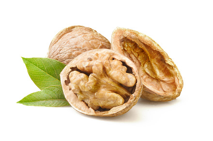 Walnut in shell on white background, a Food & Drink Photo by Dima Belokoni