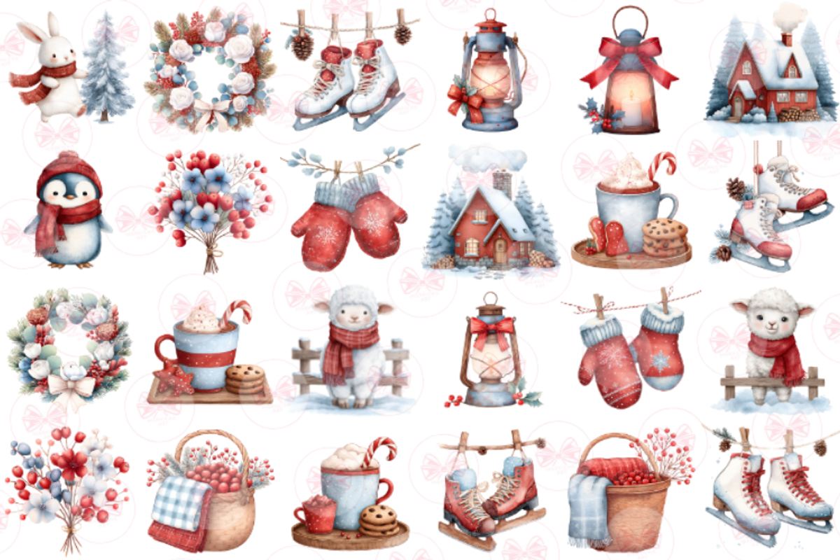 Cute Winter Clipart, an Illustration by Markicha Art (Photo 4 of 5)