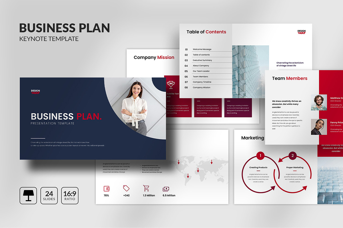 Business Plan PowerPoint template, a Presentation Template by Design Vault (Photo 1 of 4)