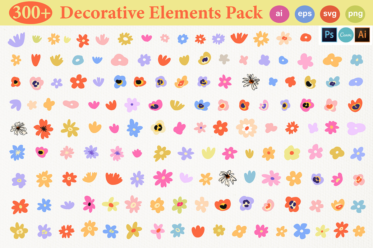 300+ Organic Modern Flowers Atelier, an Object Graphic by Katrinelly (Photo 4 of 9)