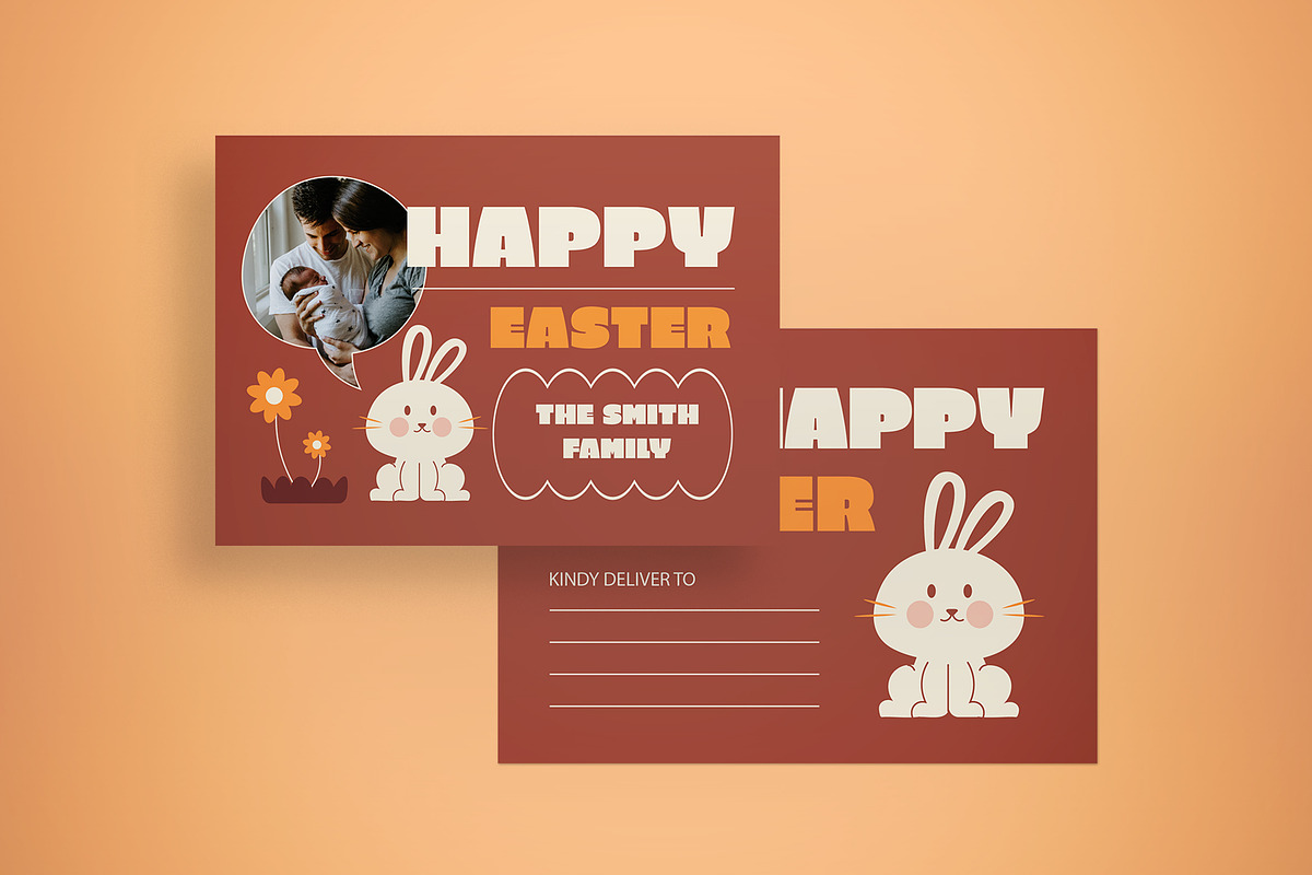 Easter Greeting Card, a Card Template by graphicook (Photo 3 of 3)