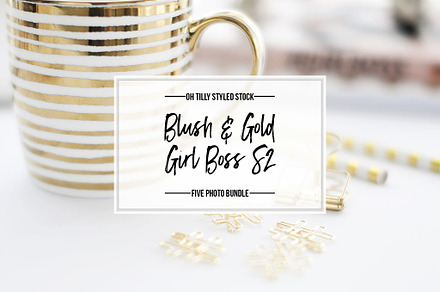 Pale Pink & Gold Feminine Desktops