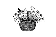 50 Woven Basket Vector Bundle, an Illustration by Designs_River (Thumbnail 25 of 51)