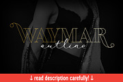 Waymar Outline, a Serif Font by NREY (Thumbnail 1 of 9)