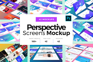 Perspective Screens Mockup Bundle