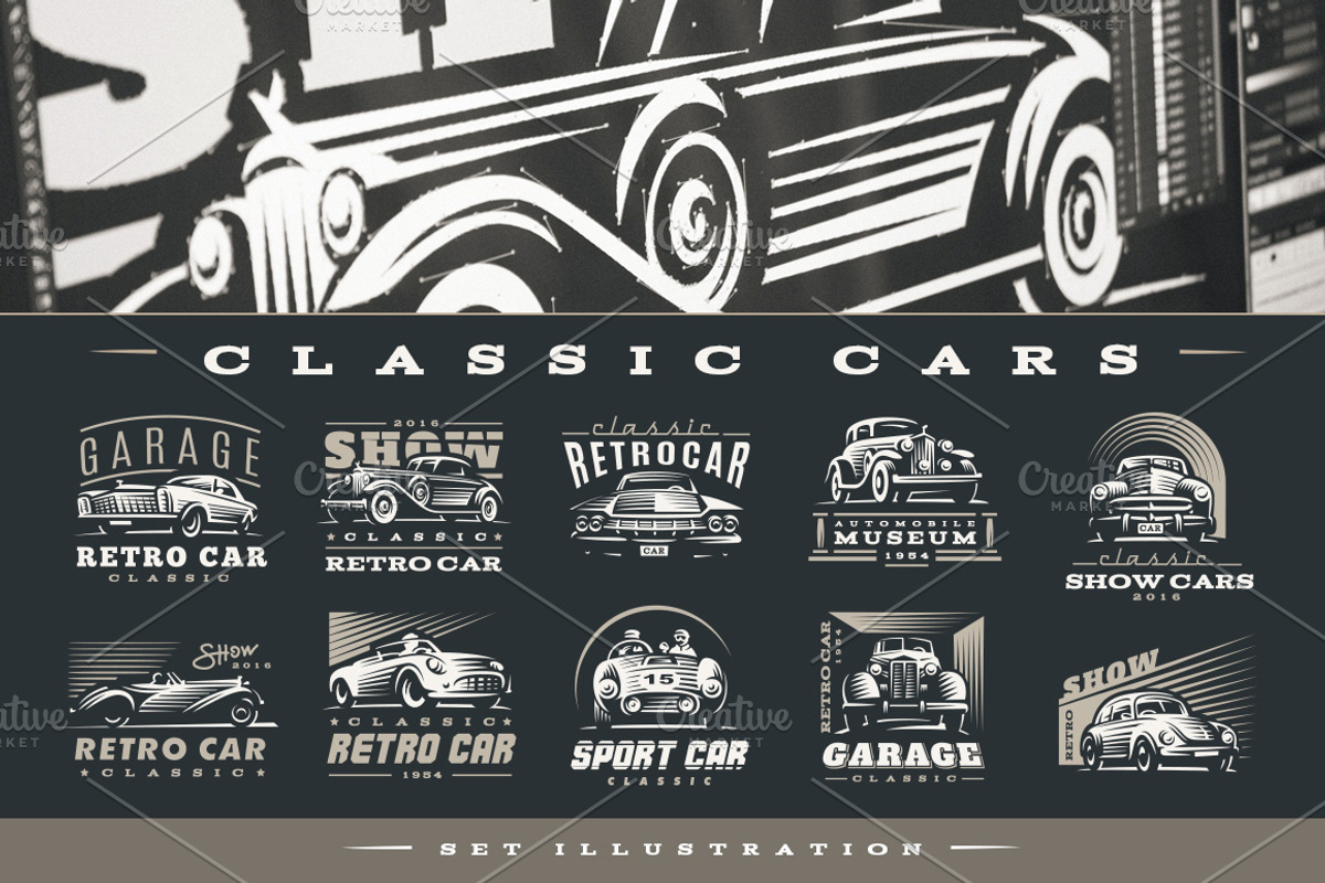 Classic cars, a Branding & Logo Template by SODESIGN (Photo 4 of 7)