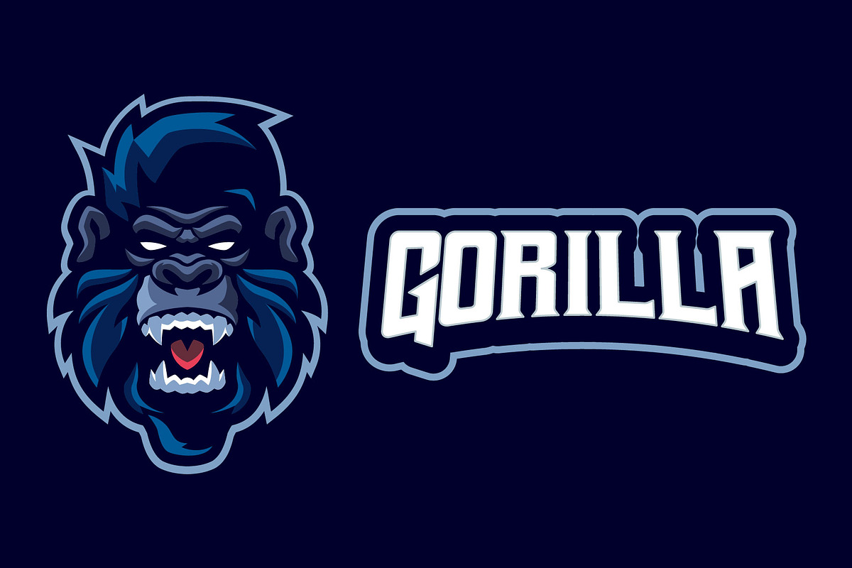 Gorilla Esports Logo Templates, a Branding & Logo Template by kidzdsgn (Photo 3 of 4)