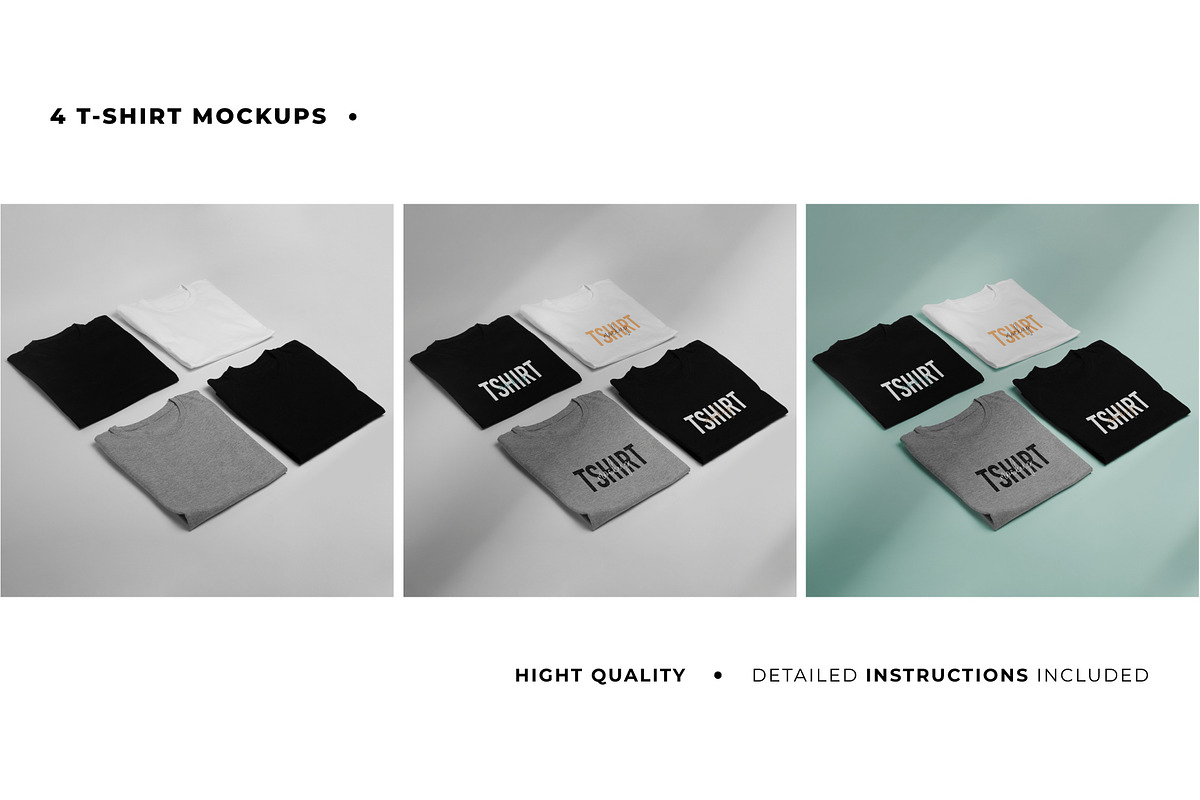 BRANDING T-SHIRT MOCKUP SET, a Shirt Mockup by TrendkeyMockups (Photo 4 of 8)