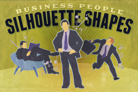 Silhouette Shapes Business People