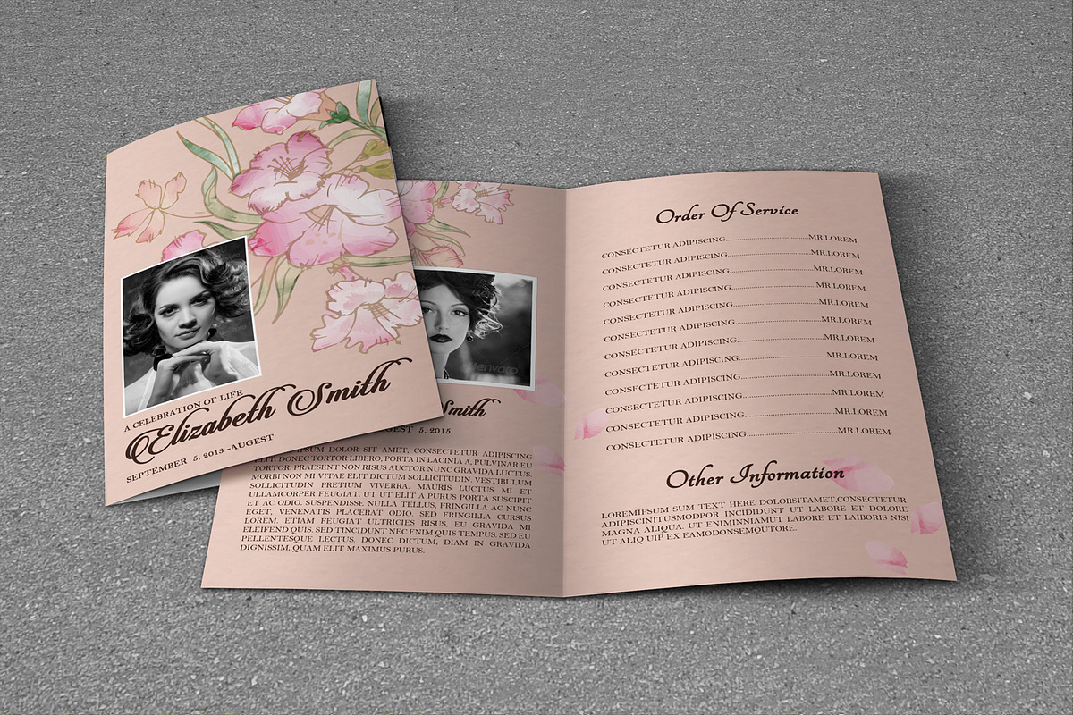 Funeral Program Template-V273, a Brochure Template by Template Shop (Photo 2 of 4)