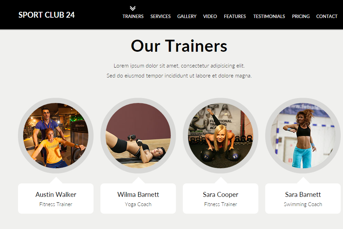 Sport Club 24 - Sport Muse Template, a Landing Page Template by Vladimir Chernyshov (Photo 3 of 5)