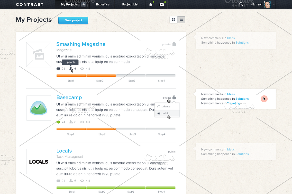 [-60%] Contrast Startup Template, a Websites & App Template by UI Store (Photo 1 of 5)