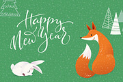 Christmas card designs, a Background Graphic by Giraffarte (Thumbnail 4 of 9)