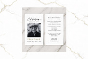 Funeral Prayer Card B&W Canva FR001, a Card Template by TyphoonStudio (Thumbnail 2 of 5)