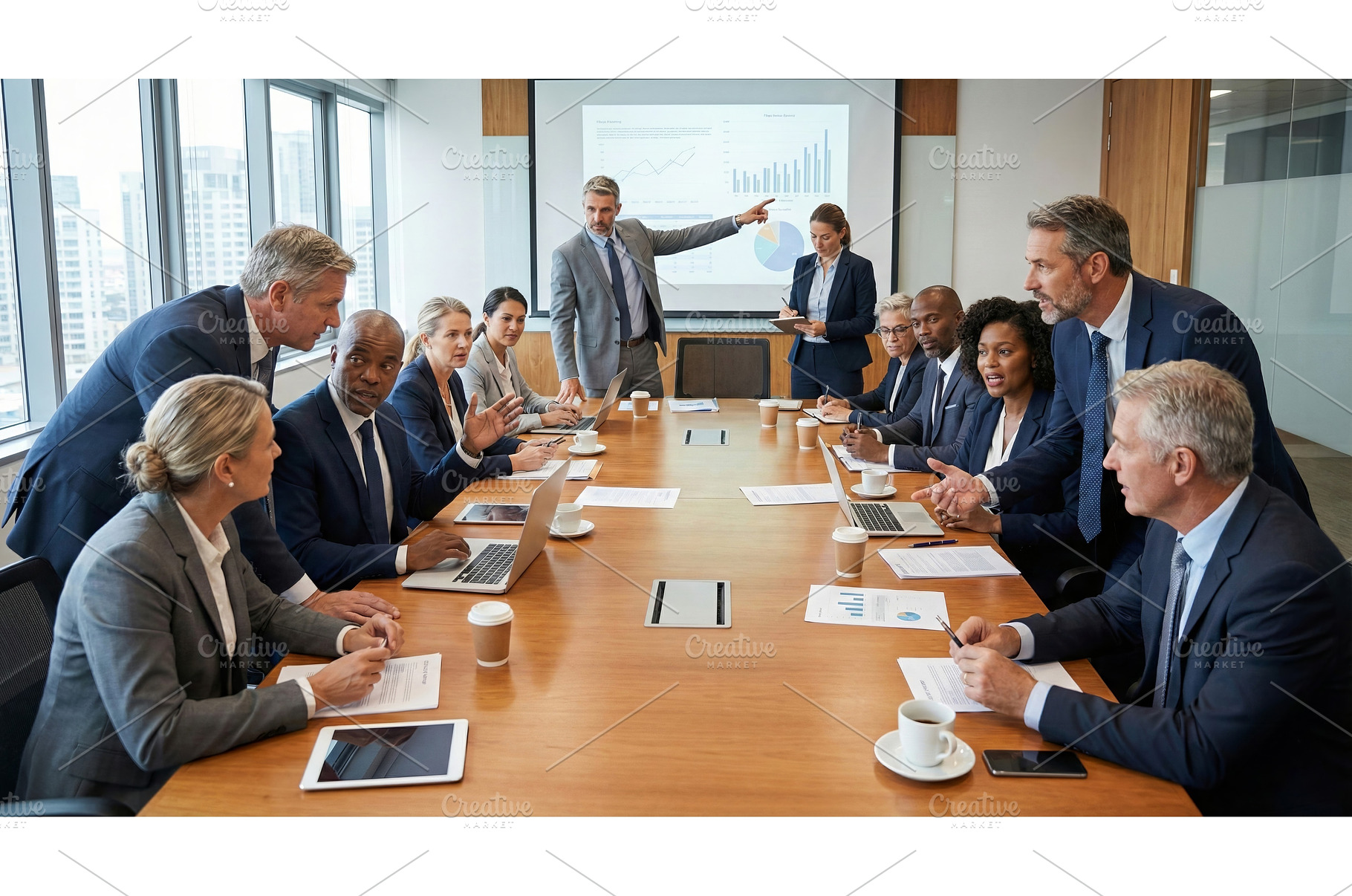 Team Talks Strategy, a Business Photo by CREATIVEDEF