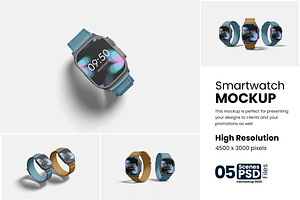 Smartwatch Mockup, a Product Mockup by bimockup