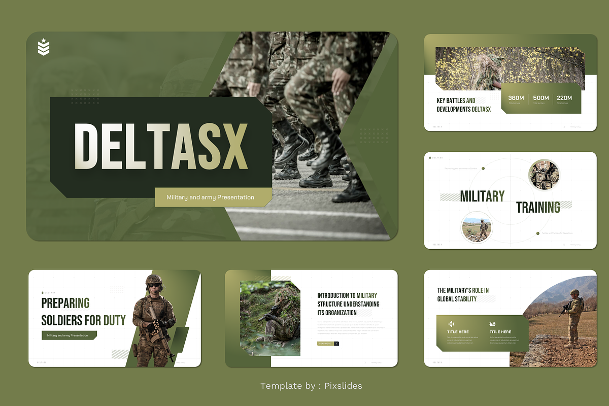 Military & Army Keynote, a Presentation Template by Pixslides (Photo 2 of 7)