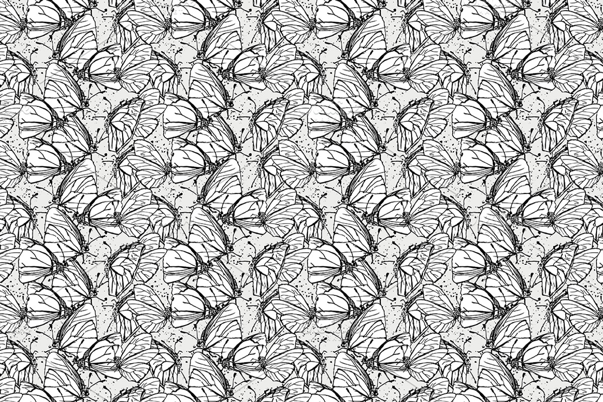Insects pattern set, a Pattern Graphic by Julia Bilenko (Photo 4 of 4)