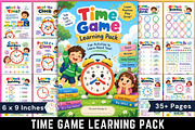 Time Game Learning Pack, a Stationery Template by Designmela01 (Thumbnail 1 of 6)