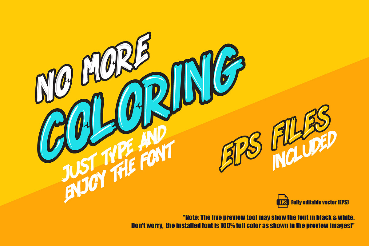 KNOCKWORK - Comic SVG Color Font, a Handwritten Font by Rashdrawn (Photo 4 of 7)