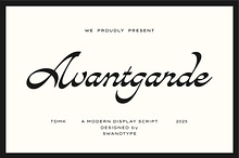 Avandgarde Modern Script