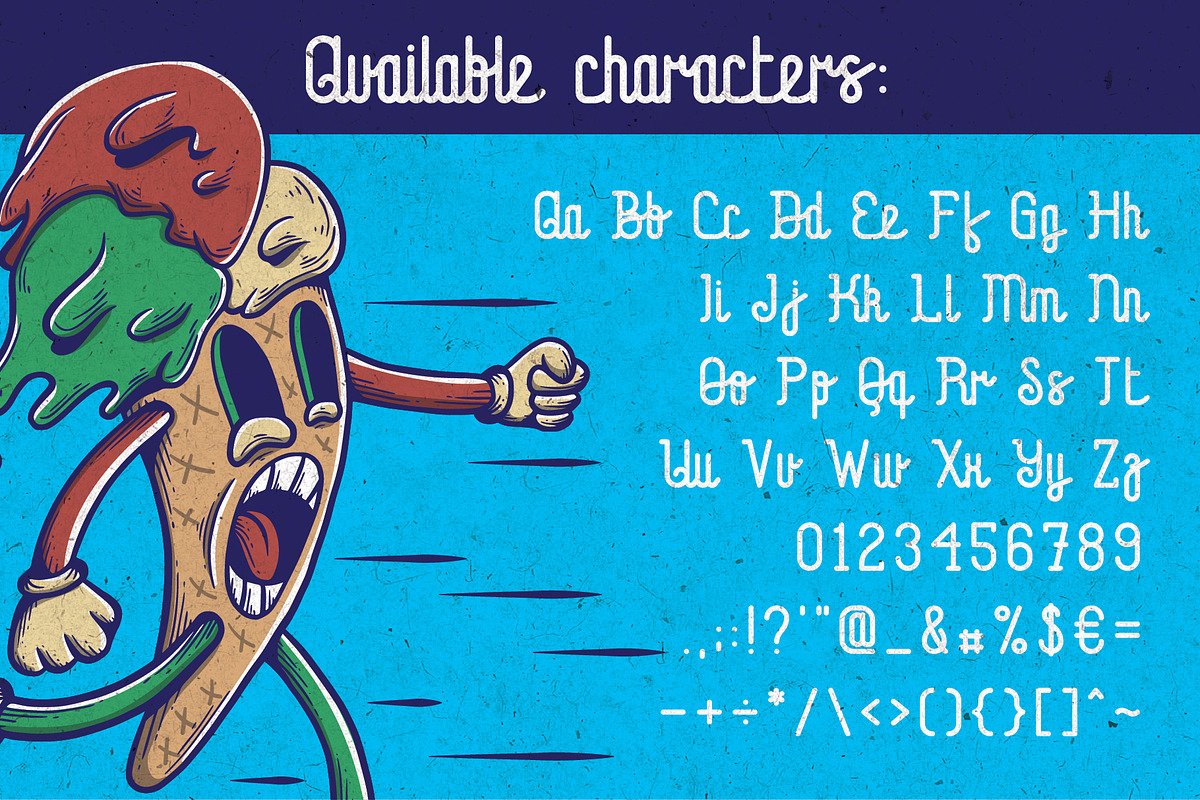 Juicy Ice Cream font + bonus preview 2