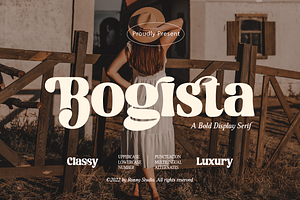 Bogista Bold Display Elegant Serif