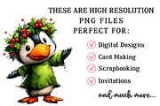 Quirky Christmas Penguin Clipart, an Illustration by OK Design (Thumbnail 4 of 6)